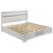 Tampa Furniture Outlet - Coaster - Miranda 51-inch Wood Eastern King Storage Panel Bed White - 205111KE