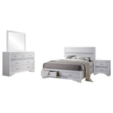 Miranda 4-piece California King Bedroom Set White - Tampa Furniture Outlet