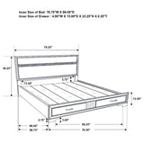 Miranda 4-piece California King Bedroom Set White - Tampa Furniture Outlet