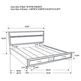Miranda 5-piece California King Bedroom Set White - Tampa Furniture Outlet