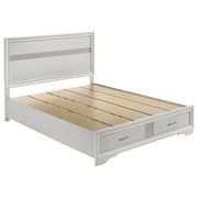 Tampa Furniture Outlet - Coaster - Miranda 51-inch Wood Queen Storage Panel Bed White - 205111Q