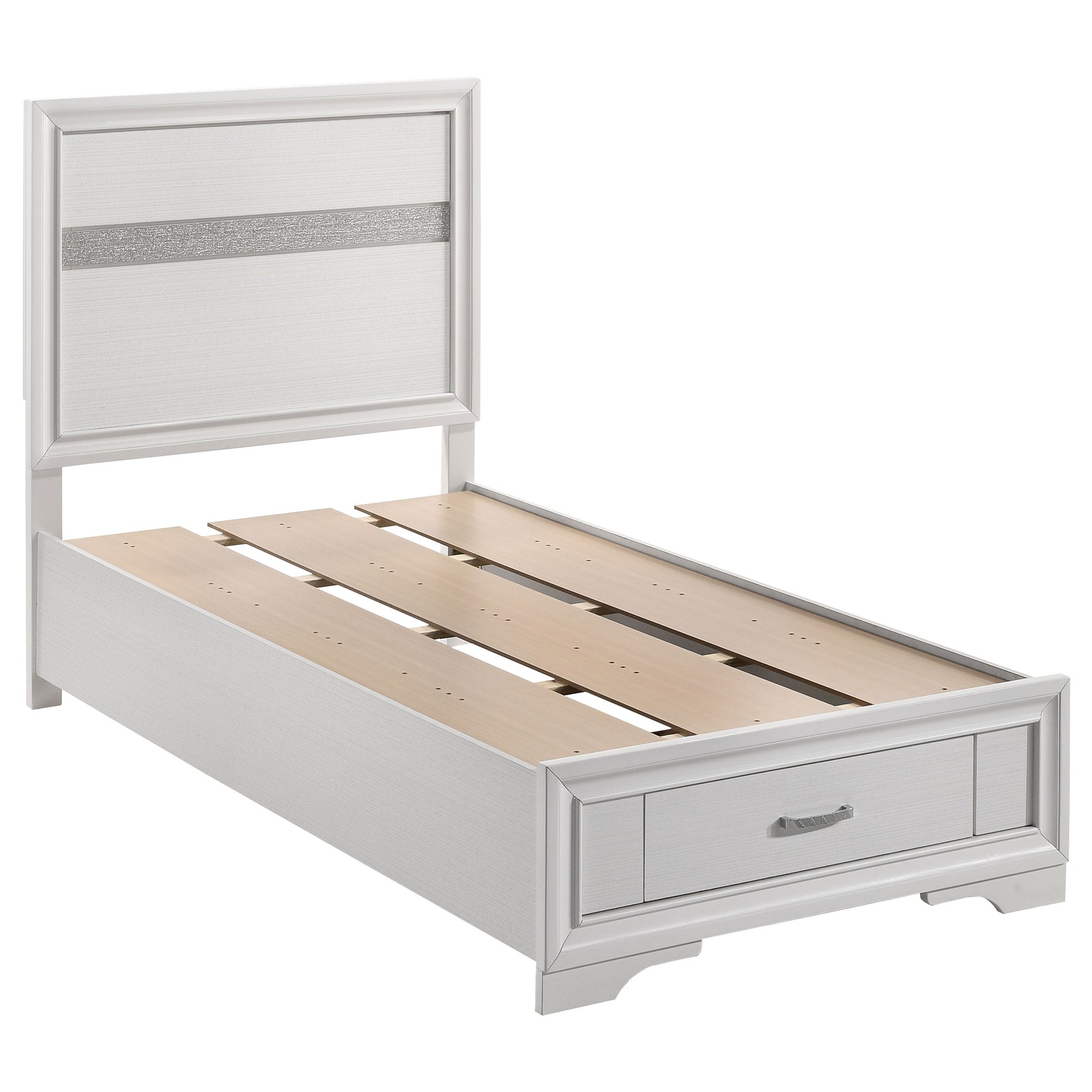 Miranda 4-piece Twin Bedroom Set White - Tampa Furniture Outlet