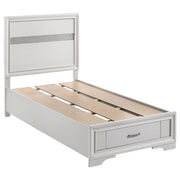 Tampa Furniture Outlet - Coaster - Miranda 51-inch Wood Twin Storage Panel Bed White - 205111T