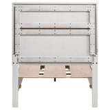 Miranda 51-inch Wood Twin Storage Panel Bed White - Tampa Furniture Outlet