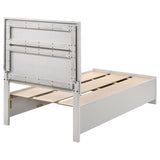 Miranda 51-inch Wood Twin Storage Panel Bed White - Tampa Furniture Outlet