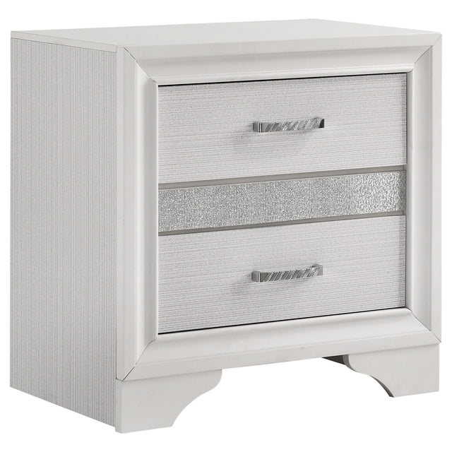 Tampa Furniture Outlet - Coaster - Miranda 3-drawer Nightstand Bedside Table White - 205112