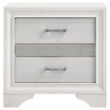 Miranda 3-drawer Nightstand Bedside Table White - Tampa Furniture Outlet