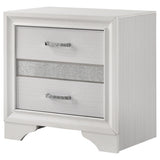 Miranda 3-drawer Nightstand Bedside Table White - Tampa Furniture Outlet
