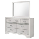 Miranda 7-drawer Dresser with Mirror White - Tampa Furniture Outlet