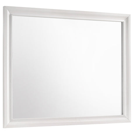 Tampa Furniture Outlet - Coaster - Miranda Dresser Mirror White - 205114