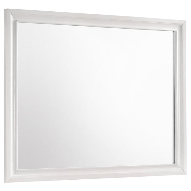 Tampa Furniture Outlet - Coaster - Miranda Dresser Mirror White - 205114