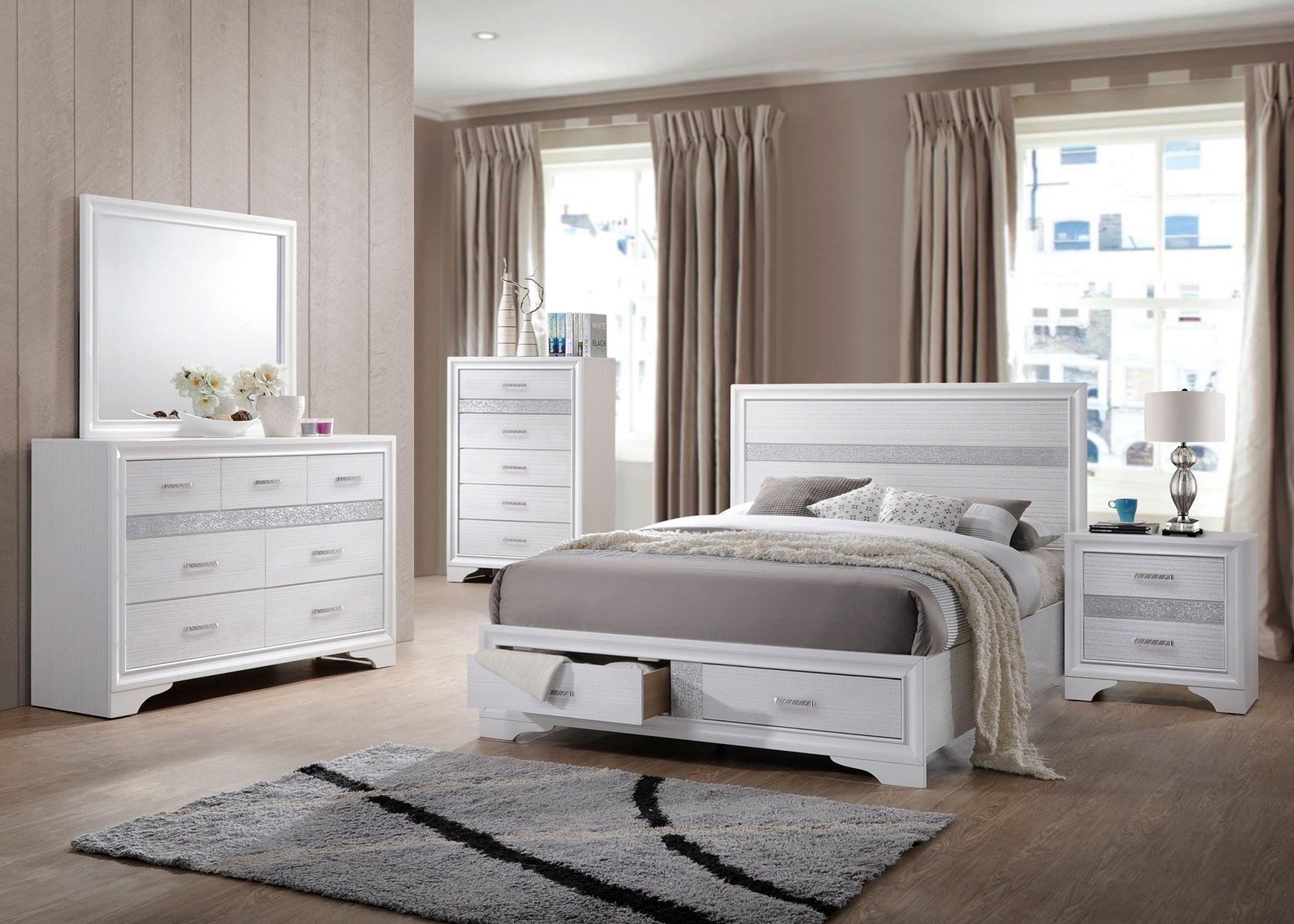 Miranda 6-drawer Bedroom Chest White - Tampa Furniture Outlet