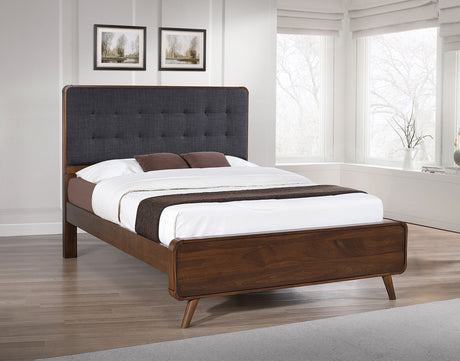 Robyn Wood Full Platform Bed Dark Walnut - Tampa Furniture Outlet