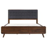 Robyn Wood Eastern King Platform Bed Dark Walnut - Tampa Furniture Outlet