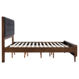 Robyn Wood Eastern King Platform Bed Dark Walnut - Tampa Furniture Outlet
