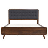 Robyn Wood California King Platform Bed Dark Walnut - Tampa Furniture Outlet