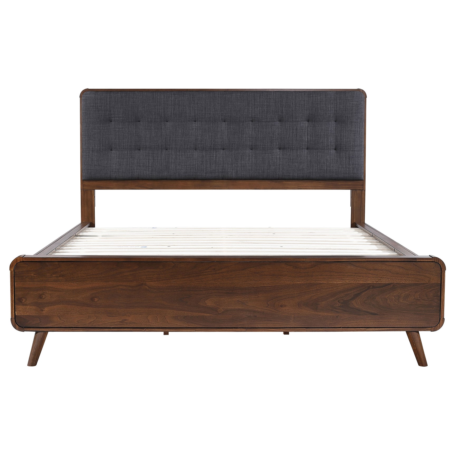 Robyn Wood California King Platform Bed Dark Walnut - Tampa Furniture Outlet