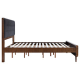 Robyn Wood California King Platform Bed Dark Walnut - Tampa Furniture Outlet