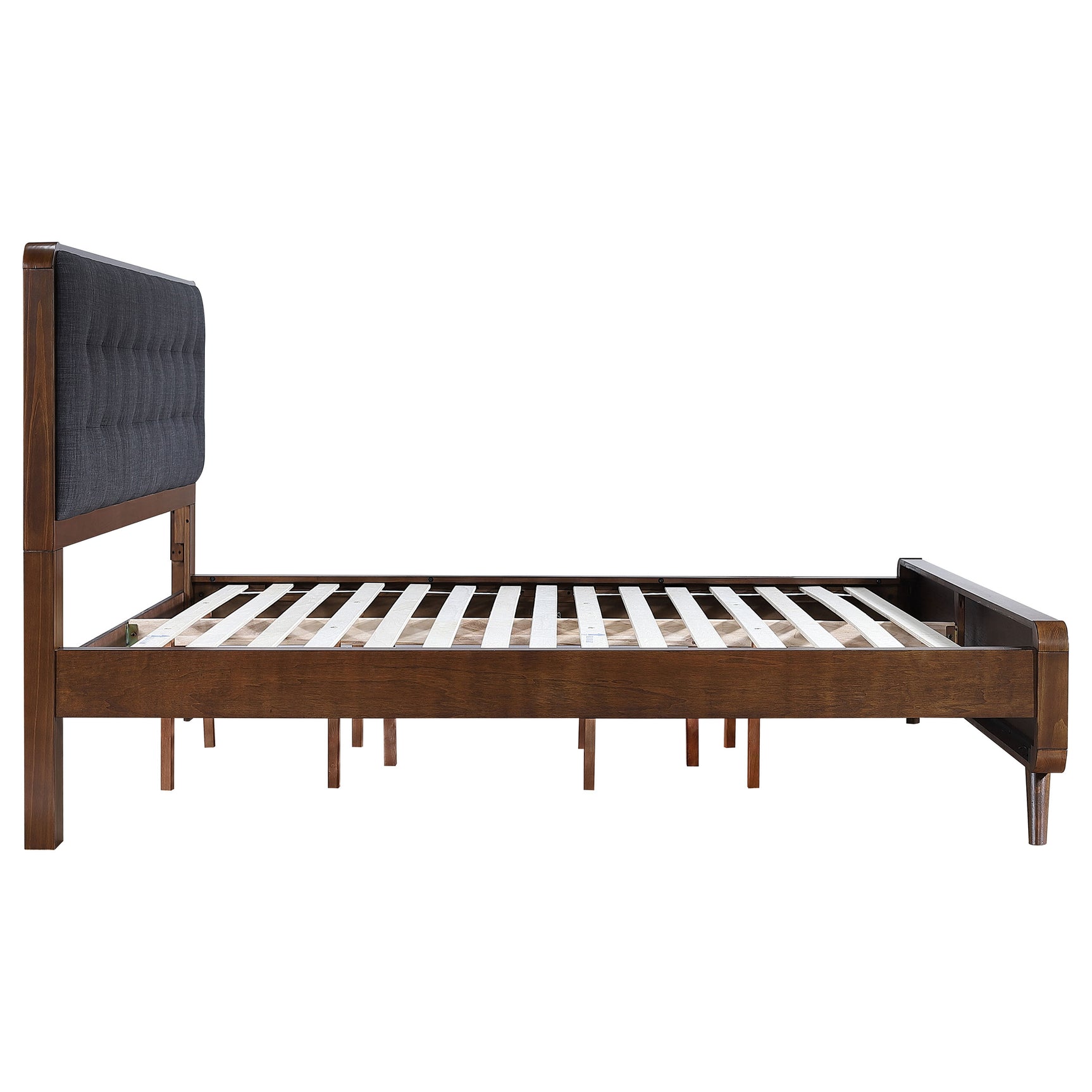 Robyn Wood California King Platform Bed Dark Walnut - Tampa Furniture Outlet