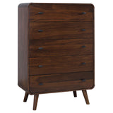 Robyn 5-piece Queen Bedroom Set Dark Walnut - Tampa Furniture Outlet