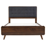 Robyn Wood Queen Platform Bed Dark Walnut - Tampa Furniture Outlet