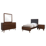 Robyn 4-piece Twin Bedroom Set Dark Walnut - Tampa Furniture Outlet