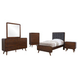 Robyn 5-piece Twin Bedroom Set Dark Walnut - Tampa Furniture Outlet