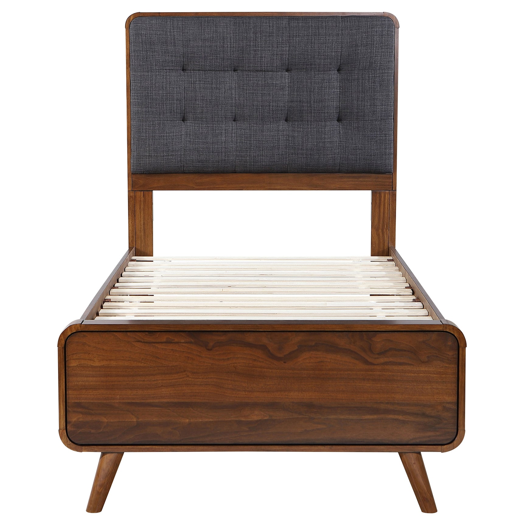 Robyn Wood Twin Platform Bed Dark Walnut - Tampa Furniture Outlet