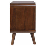 Robyn 2-drawer Nightstand Bedside Table Dark Walnut - Tampa Furniture Outlet