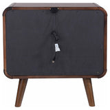 Robyn 2-drawer Nightstand Bedside Table Dark Walnut - Tampa Furniture Outlet