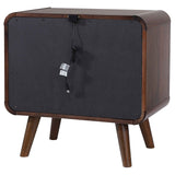 Robyn 2-drawer Nightstand Bedside Table Dark Walnut - Tampa Furniture Outlet