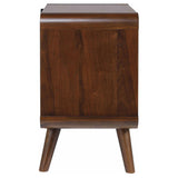 Robyn 2-drawer Nightstand Bedside Table Dark Walnut - Tampa Furniture Outlet