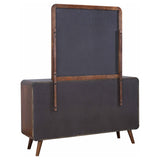 Robyn 6-drawer Dresser with Mirror Dark Walnut - Tampa Furniture Outlet