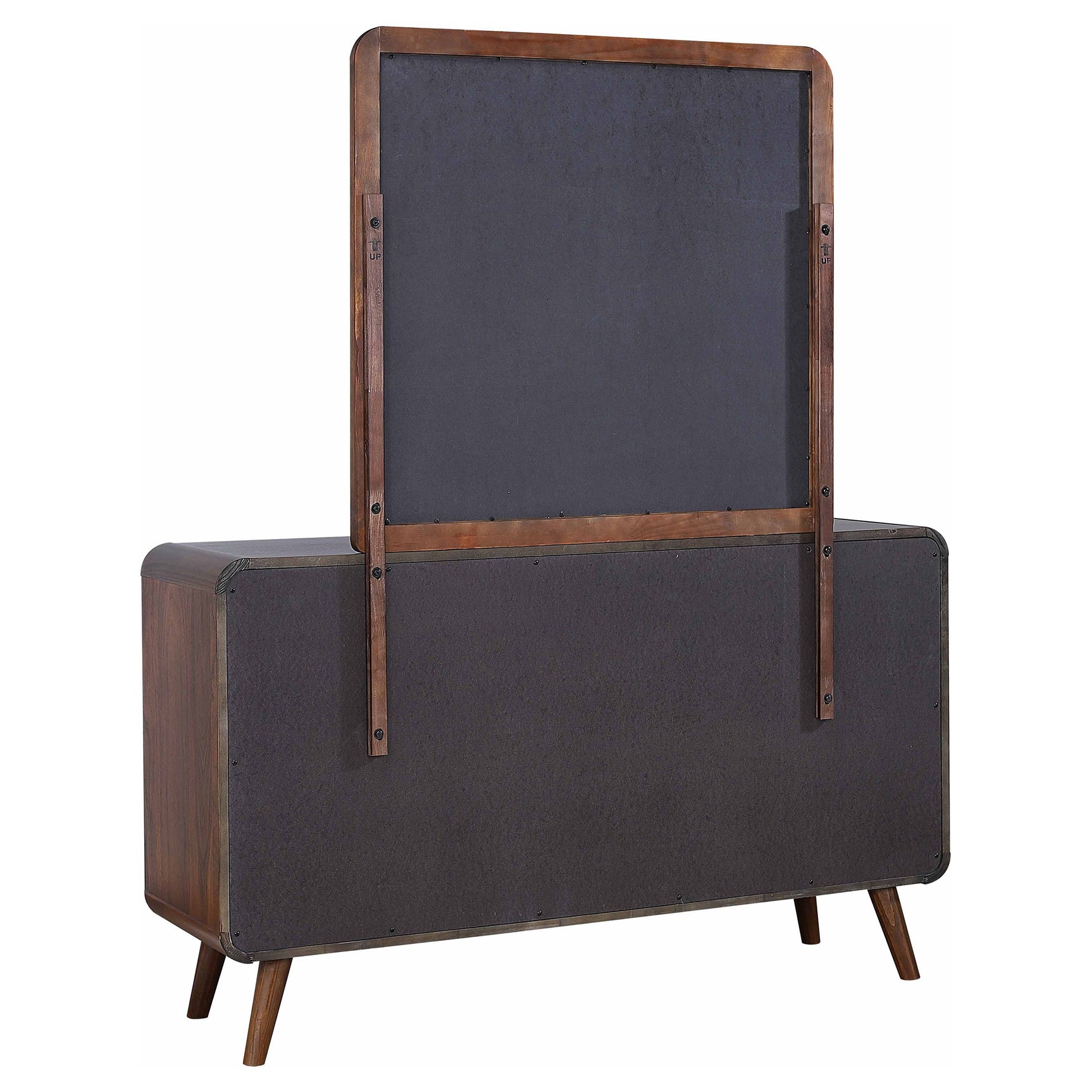 Robyn 6-drawer Dresser with Mirror Dark Walnut - Tampa Furniture Outlet