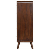 Robyn 5-drawer Bedroom Chest of Drawers Dark Walnut - Tampa Furniture Outlet