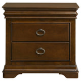 Garland 2-drawer Nightstand Bedside Table Brown Cherry