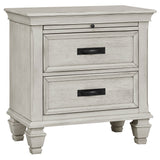 Franco 4-piece Eastern King Bedroom Set Distressed White - Tampa Furniture Outlet