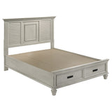 Franco 4-piece Queen Bedroom Set Distressed White - Tampa Furniture Outlet