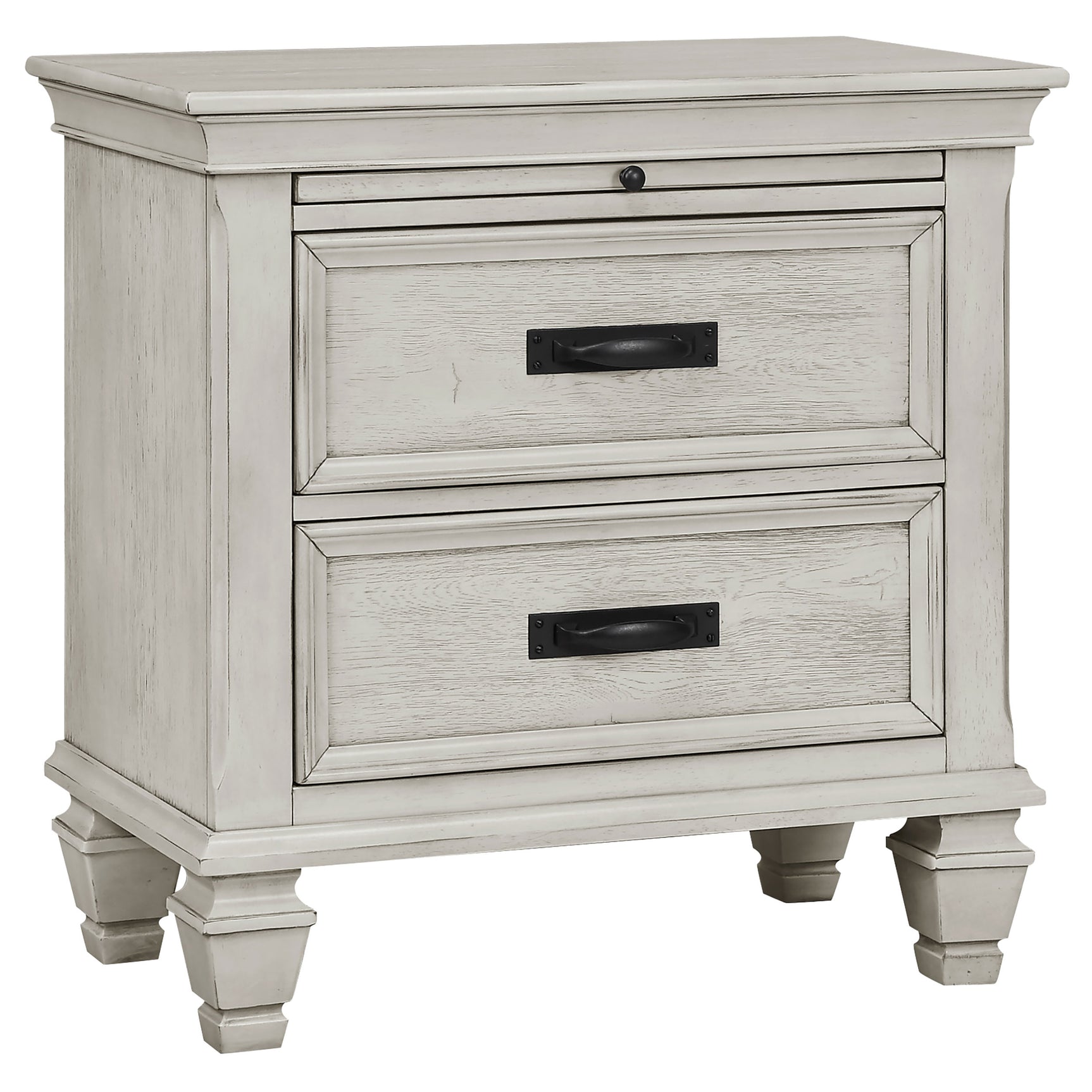 Franco 4-piece Queen Bedroom Set Distressed White - Tampa Furniture Outlet
