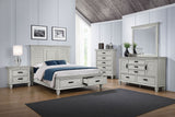 Tampa Furniture Outlet - Coaster - Franco 5-piece Queen Bedroom Set Distressed White - 205330Q-S5