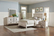 Tampa Furniture Outlet - Coaster - Franco 4-piece Eastern King Bedroom Set Distressed White - 205331KE-S4
