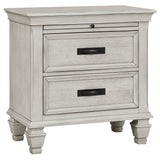 Franco 5-piece Eastern King Bedroom Set Distressed White - Tampa Furniture Outlet