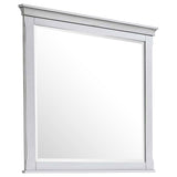 Tampa Furniture Outlet - Coaster - Franco Dresser Mirror Distressed White - 205334
