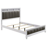 Barzini 4-piece Eastern King Bedroom Set White - Tampa Furniture Outlet