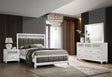 Tampa Furniture Outlet - Coaster - Barzini 4-piece California King Bedroom Set White - 205891KW-S4