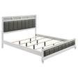 Tampa Furniture Outlet - Coaster - Barzini Wood California King Panel Bed White - 205891KW