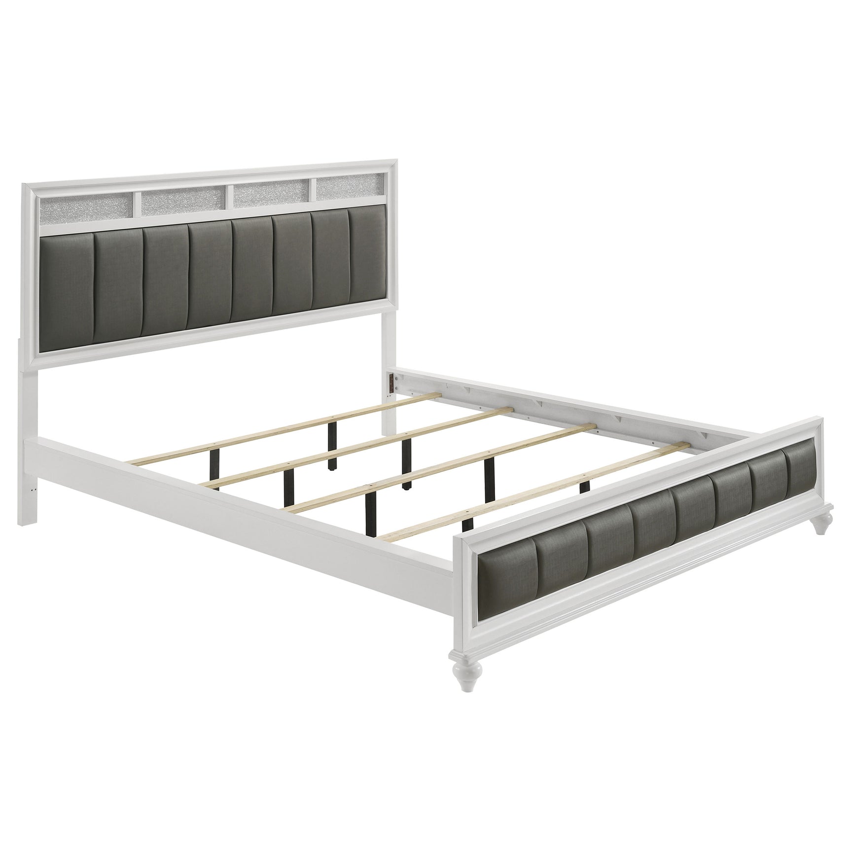 Tampa Furniture Outlet - Coaster - Barzini Wood California King Panel Bed White - 205891KW