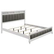 Tampa Furniture Outlet - Coaster - Barzini Wood California King Panel Bed White - 205891KW