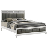 Barzini Wood California King Panel Bed White - Tampa Furniture Outlet