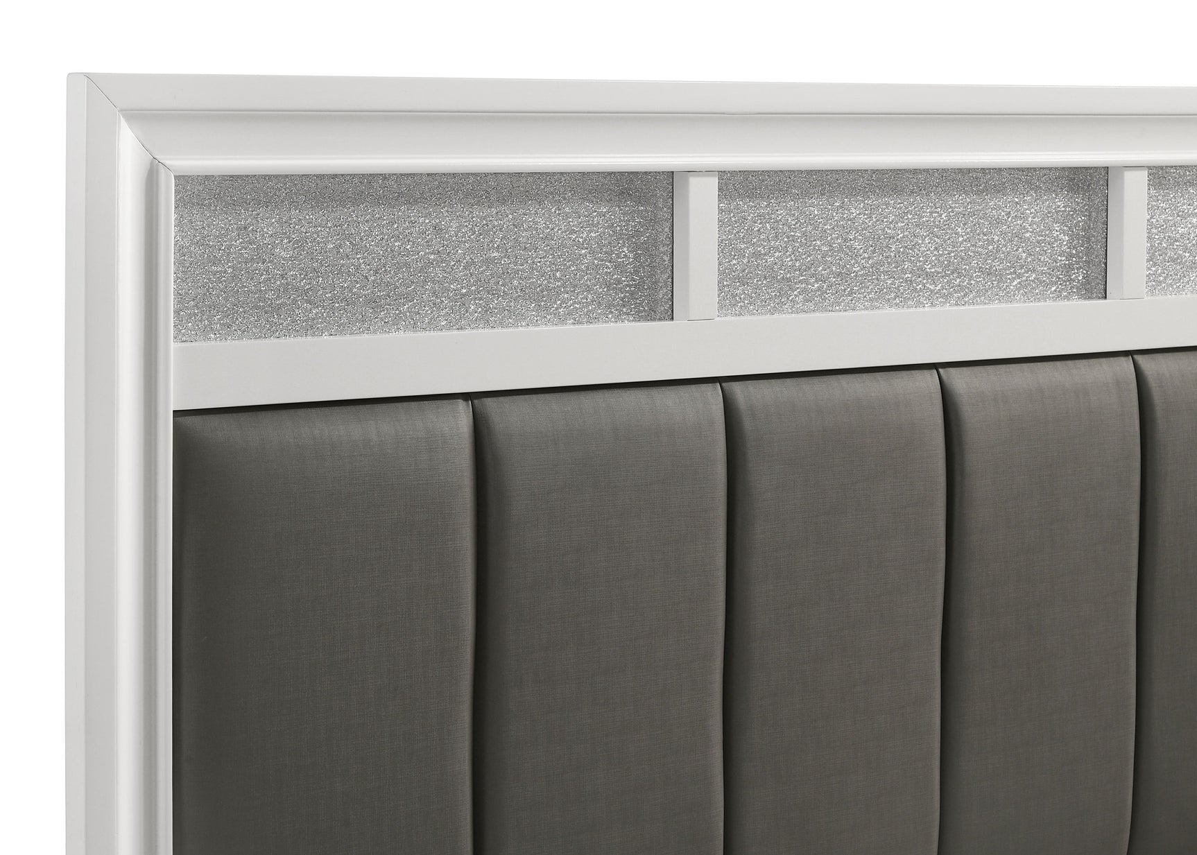 Barzini Wood California King Panel Bed White - Tampa Furniture Outlet